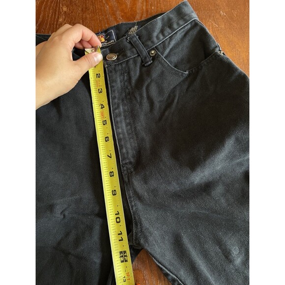 Vintage Deadstock Route 66 Denim Jean Size 14 Boys Black Jeans Straight - Picture 7 of 9